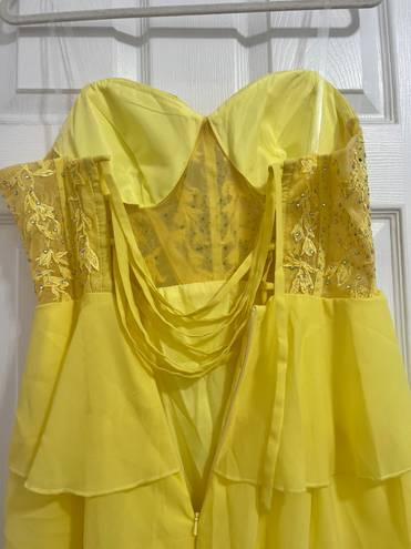 Yellow Prom Dress Size 12