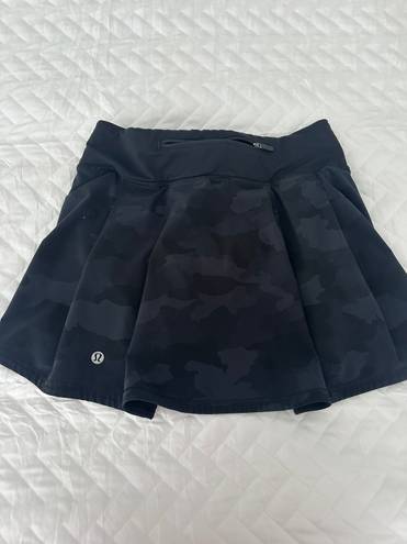 Lululemon Tennis Skirt Black Camo