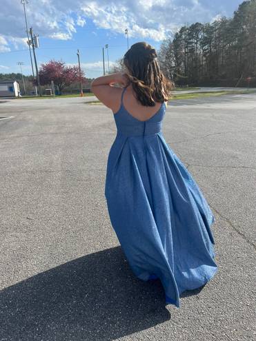 B Darlin Blue Prom Dress