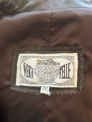 Vera Pelle Brown leather jacket