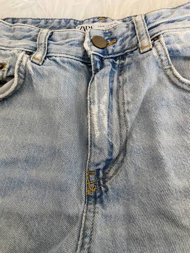 ZARA Ripped Denim Shorts