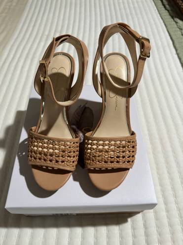 Jessica Simpson Nude Wedges