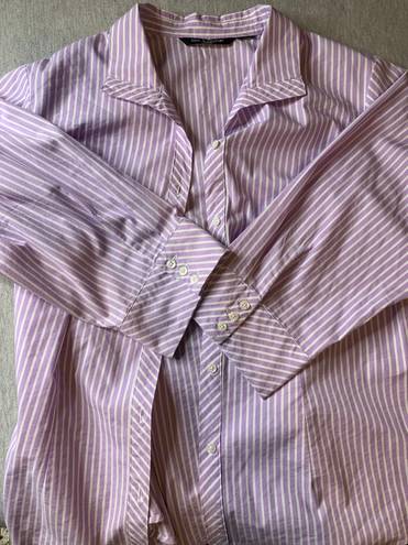 Zac and Rachel STRIPED BUTTON UP