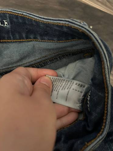 American Eagle ripped blue jean shorts