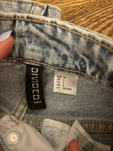 H&M Divided Ripped High Waisted Denim Jean