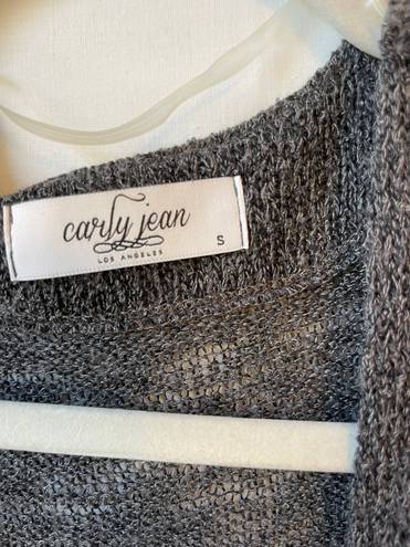 Carly Jean Los Angeles Grey Cardigan