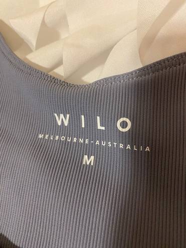 Wilo Athletic Blue/gray Wilo Workout Top Medium