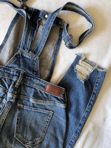 Hollister Distressed Overalls