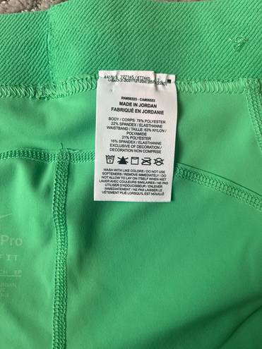 Nike Pro Green Shorts