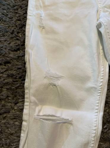 Hollister White Distressed Jeans