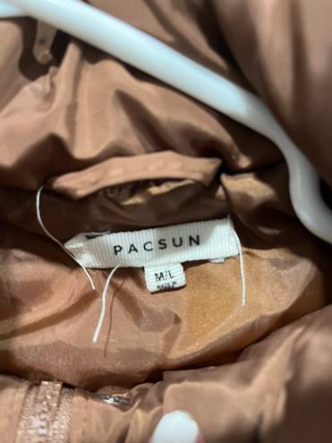 PacSun Cropped  Brown Puffer Jacket