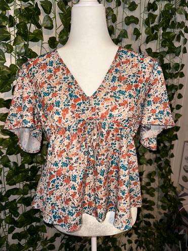 Floral Blouse Multi Size XL