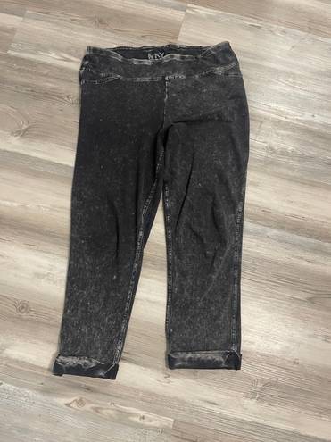 Marc New York Performance, Large, Acid Washed, Leggings, EUC