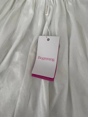 Beginning Boutique Sparkle White Dress