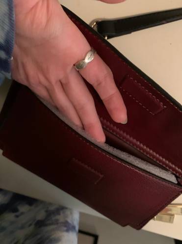 Tommy Hilfiger Never Used Maroon Leather Small Functional Purse