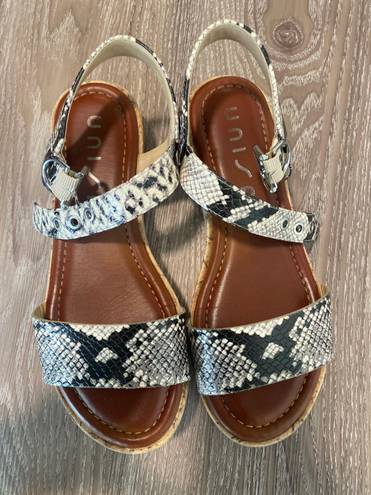 Unisa Snakeskin Platform Espadrilles sandals