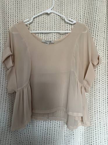 Forever 21 Nude Blouse