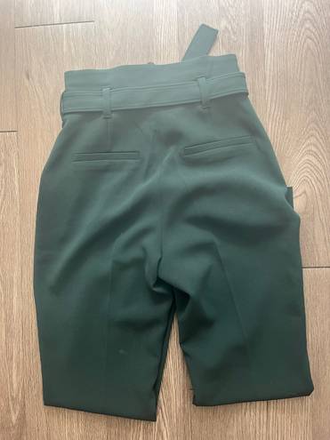 Aritzia Babaton Green Belted Trouser Size 0