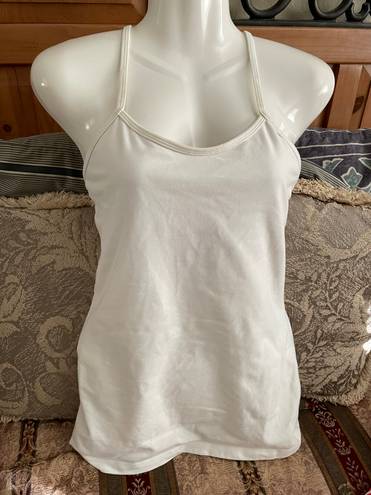 Lululemon Power Y Tank Everlux *Asia Fit White 