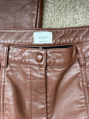 Aritzia Wilfred Leather Pants