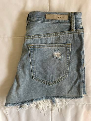 Cello Jeans Distressed Denim Shorts