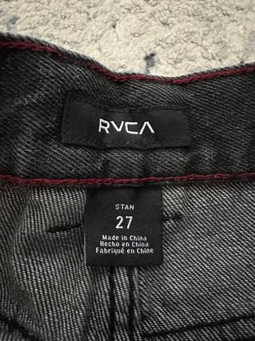 RVCA high rise tapered black jeans