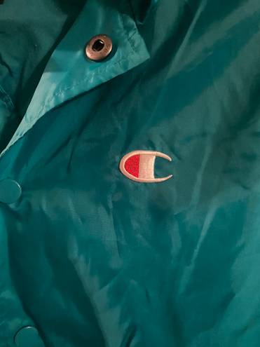 Champion wind breaker / raincoat women's or men size XS. Green