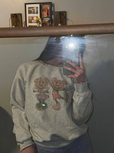 Halloween Crewneck Mickey And Mini Gray