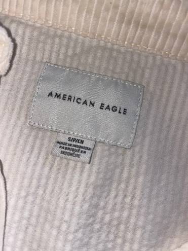 American Eagle Ribbed Button Up