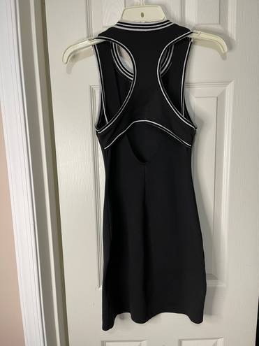 Hollister Black and White Sleeveless Racerback Bodycon Dress size XS