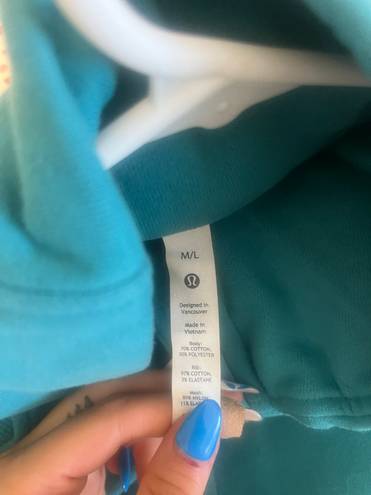 Lululemon teal scuba half zip