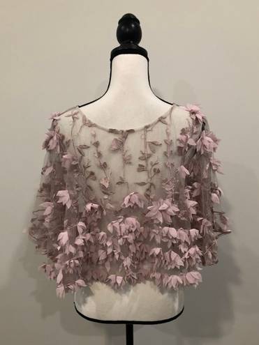 Kate Landry Floral Overlay Top