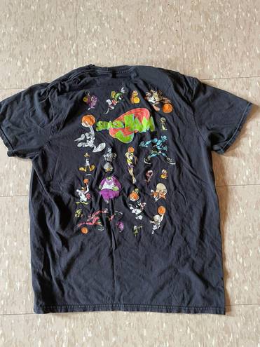 Looney Tunes original space jam double sided black large t shirt good condition