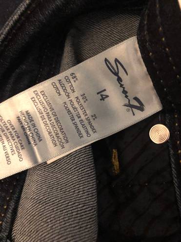 Seven7 New with Tags  Seven 7 Madison Straight Leg Cut Hem Jean Size 14