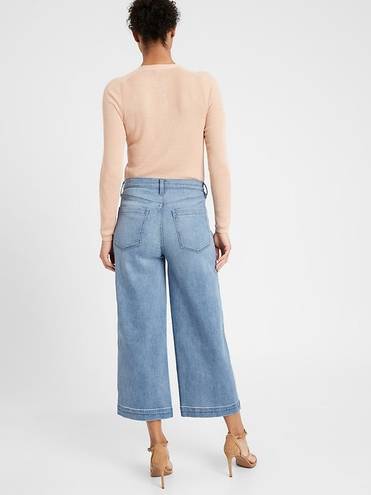 Banana Republic High-Rise Wide Leg Crop Jeans 