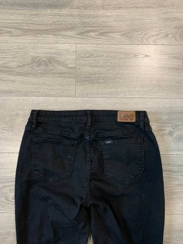 Lee Black Mid-rise Bootcut Jeans size 12p