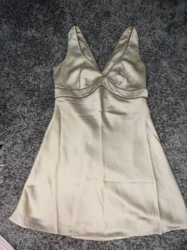 Abercrombie & Fitch Gold Silk Dress