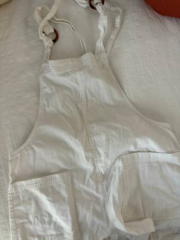 Aerie White Overalls