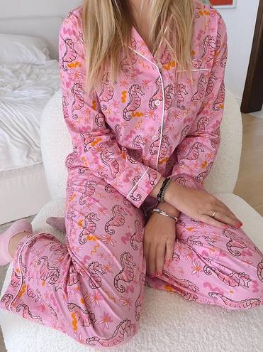 Pink Seahorse Pajama Set