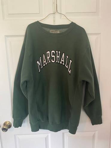 Steve & Barry's Steve And Barry’s Vintage Marshall University Crewneck Green