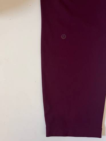 Lululemon On The Fly Pants ~ Burgundy Redwood