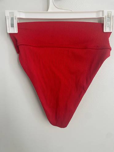 Beach Riot Red Highwaisted Bottoms