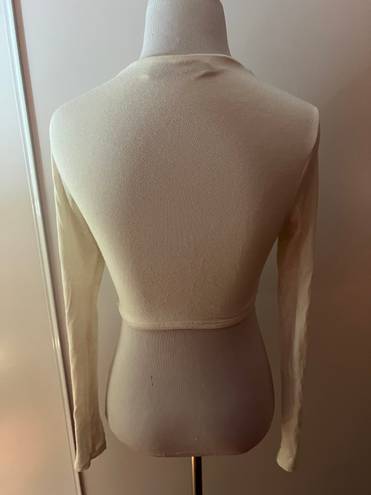 Naked Wardrobe off White cropped Top Sz S