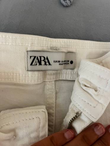 ZARA White Jeans