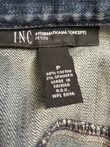 INC Women's youth stylish cropped denim jacket