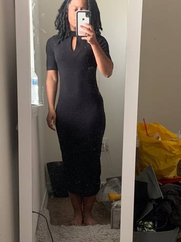 Marshalls Black Midi Dress