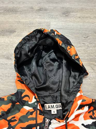 I am gia I.AM.GIA Daytona Camo Bomber Jacket Orange