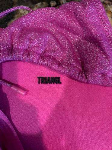 Triangl Pink Glitter  Bikini