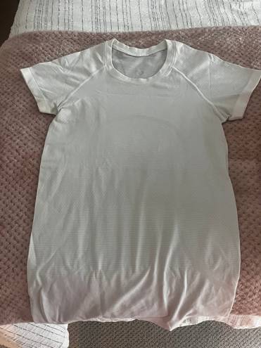 Lululemon White Swiftly Tech Short Sleeve