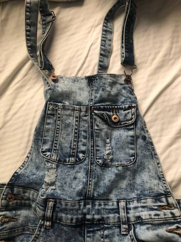 Brandy Melville Distressed Jean Overalls